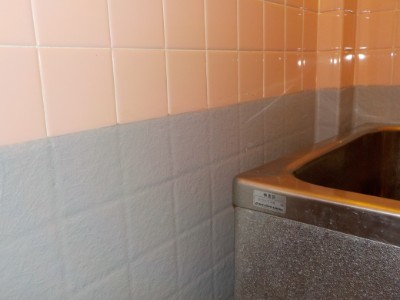 FRP防水の施工が完了した浴室の画像